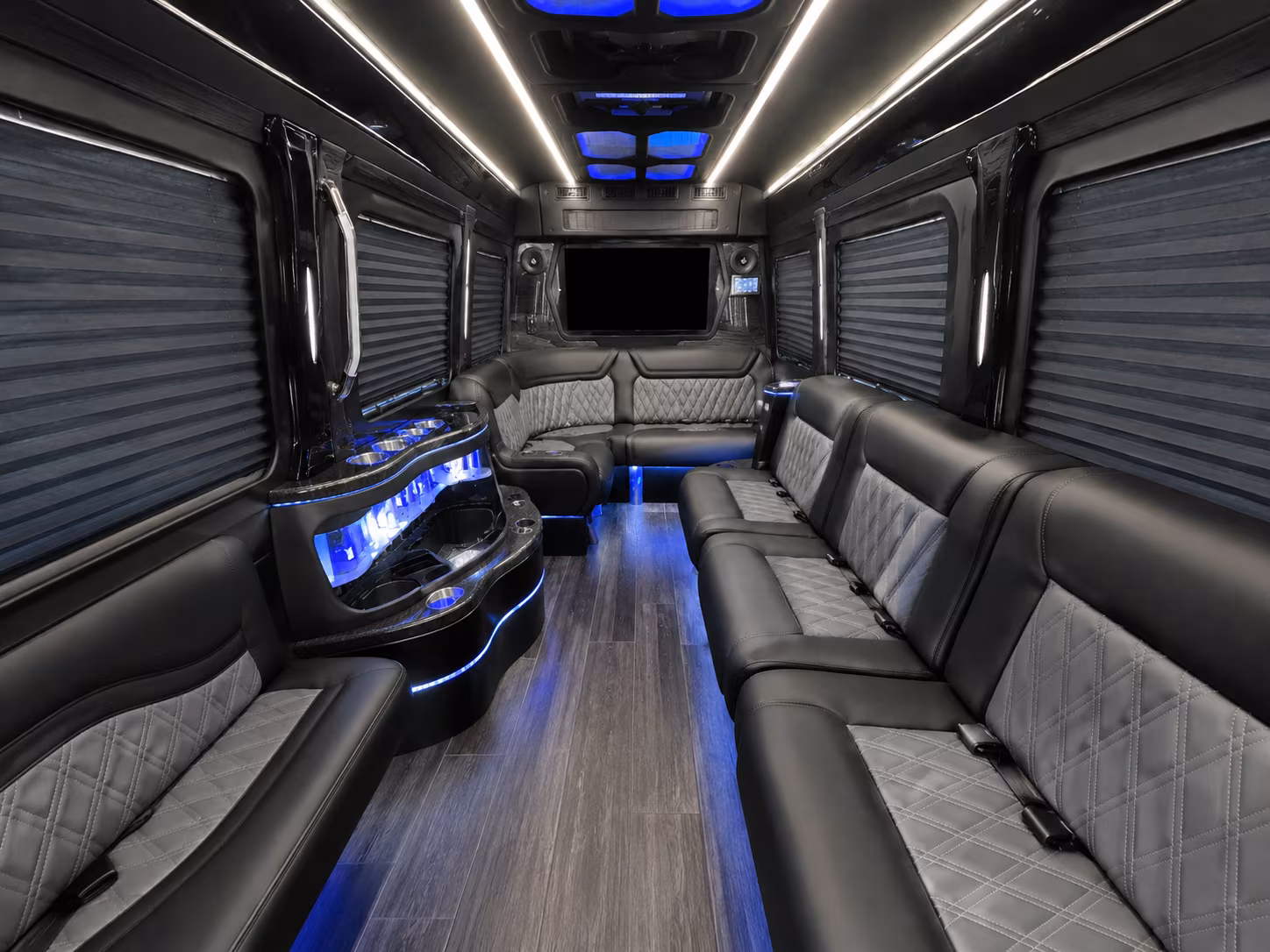 rio rancho 25 passenger party bus interior