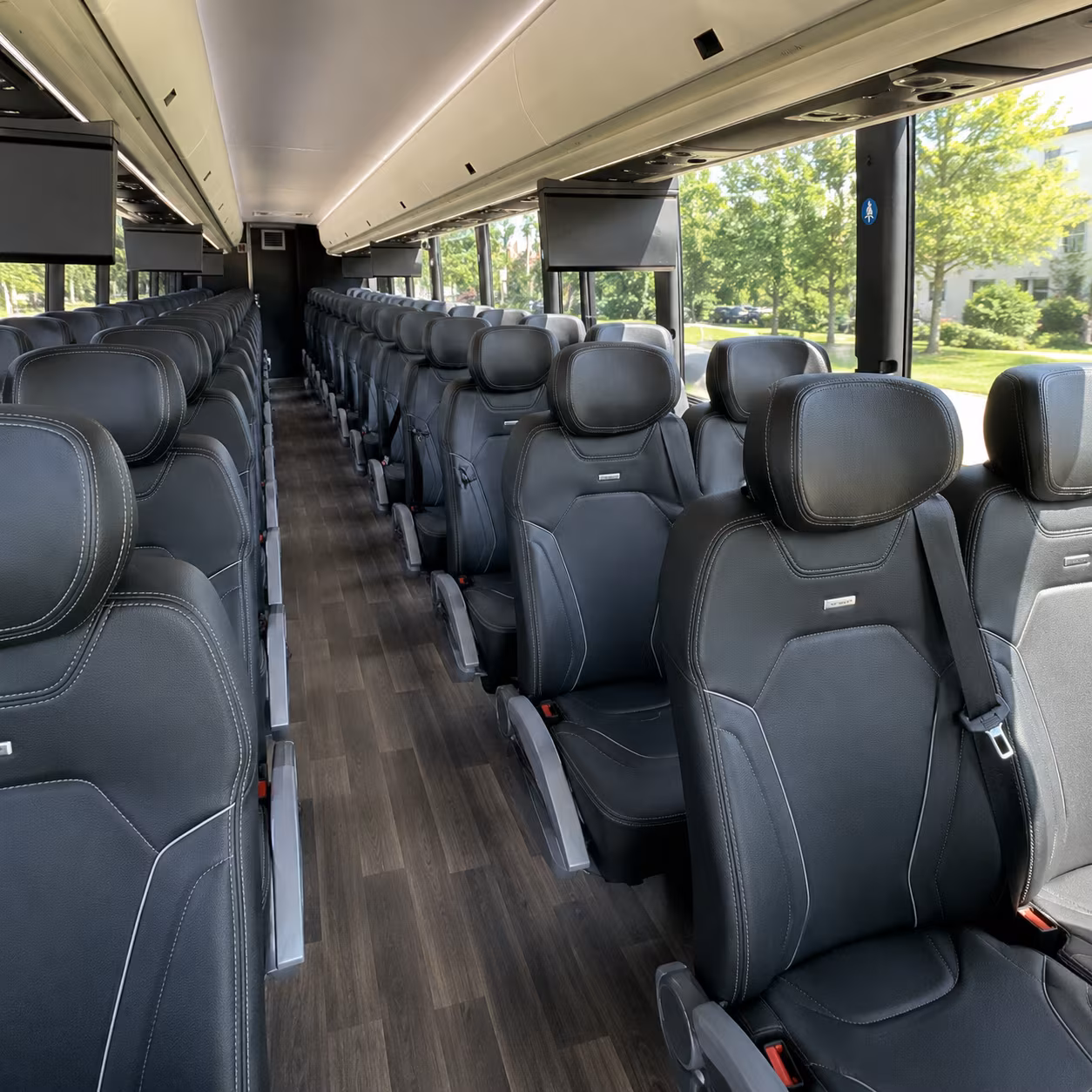 rio rancho charter bus rental interior