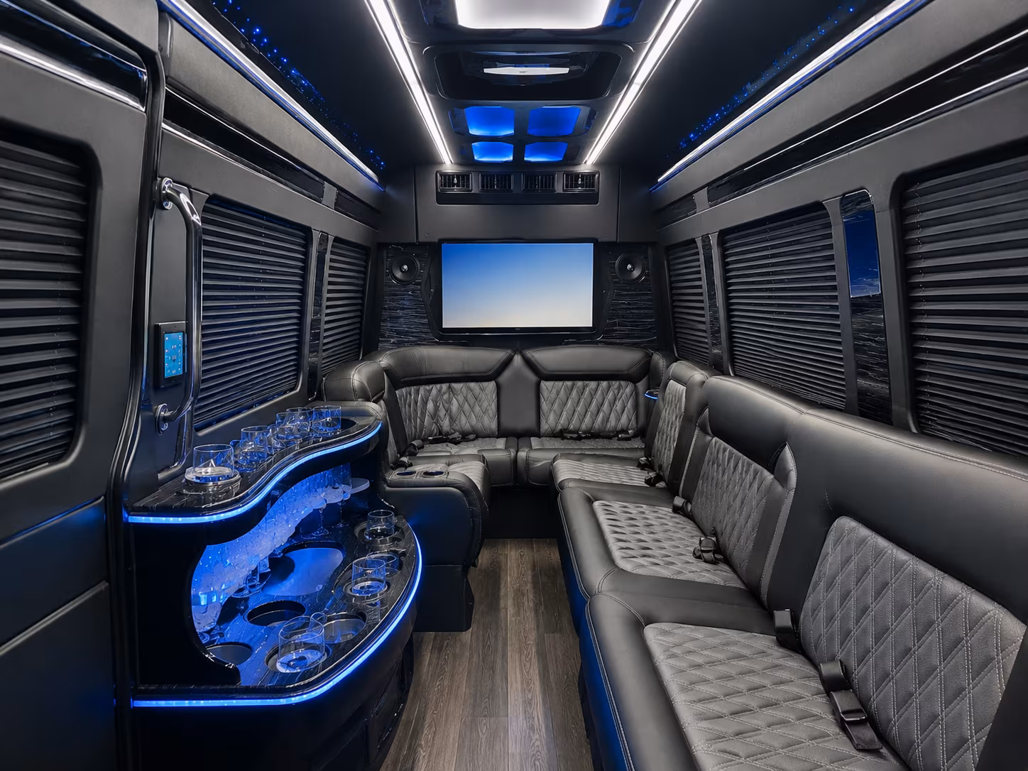 wedding and quinceanera shuttle buses across the high desert